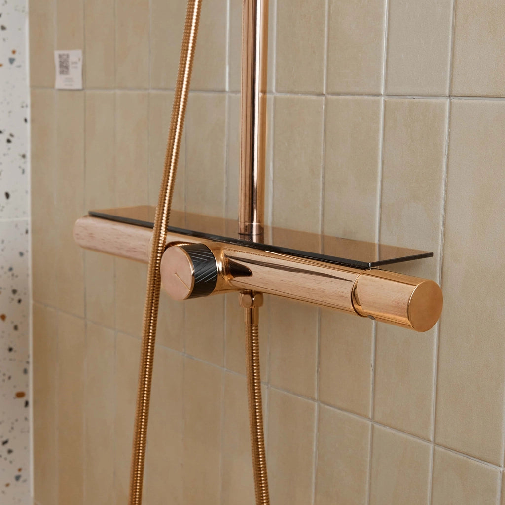 Rivius Aquadoré Rosegold – Minimalist Design Faucet & Shower Stand, Premium Quality