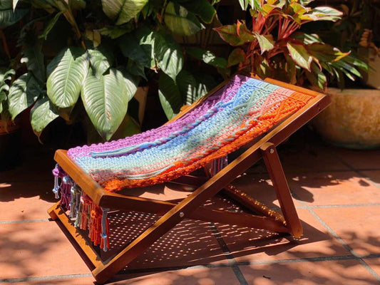 Prism Weave Foldable Lounger
