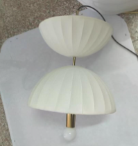 Rivius Duomo – Sculptural Fabric Pendant Light With Dual Hemispheres