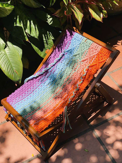 Prism Weave Foldable Lounger