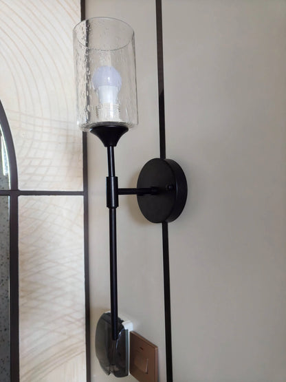 Rivius Lumo – Modern Wall Light with Natural Cloud Stone