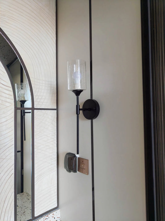 Rivius Lumo – Modern Wall Light with Natural Cloud Stone