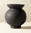 VICTORIA BLACK TERRACOTTA VASE