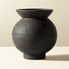 VICTORIA BLACK TERRACOTTA VASE