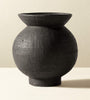 VICTORIA BLACK TERRACOTTA VASE