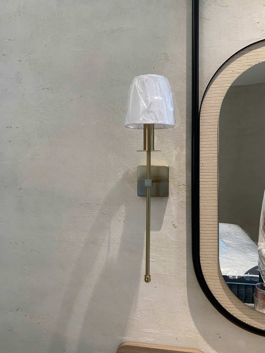 Rivius Clarette – Classic Wall Light with Fabric Shade