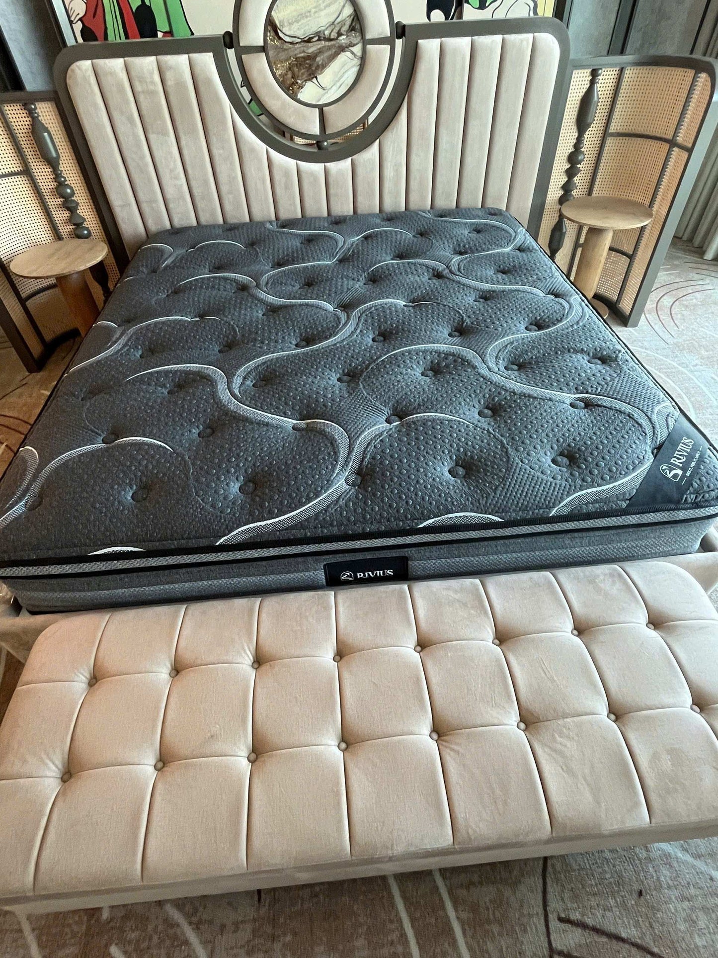 Rivius Irene – Soft Grey Memory Foam Mattress