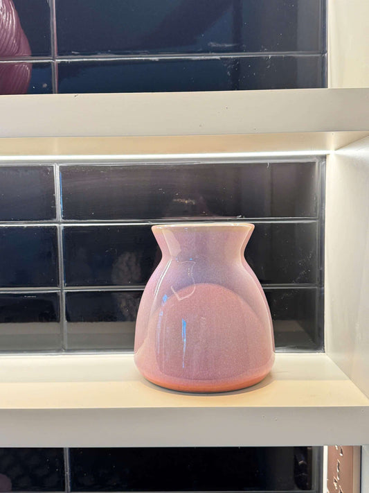 Rivius Lucerra – Bell-Shaped Pink Glazed Ceramic Vase With Subtle Flare