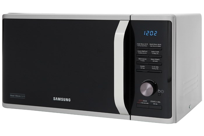 23L Lò Vi Sóng Dòng Nướng -Nướng Đa Chiều Heat Wave Bạc