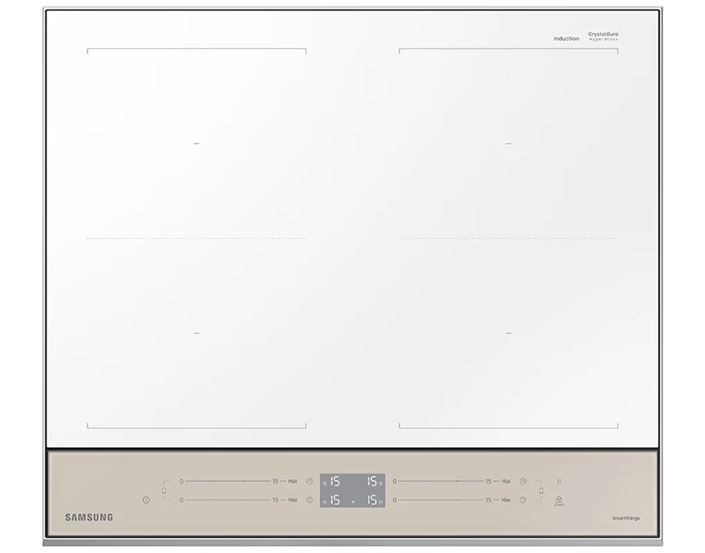7400W Bếp Từ Bespoke -Vùng Nấu Dual Flex Zone, Trắng/Be