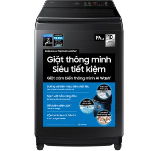 19 kg Máy Giặt Bespoke AI Cửa Trên -AI Wash, Đen