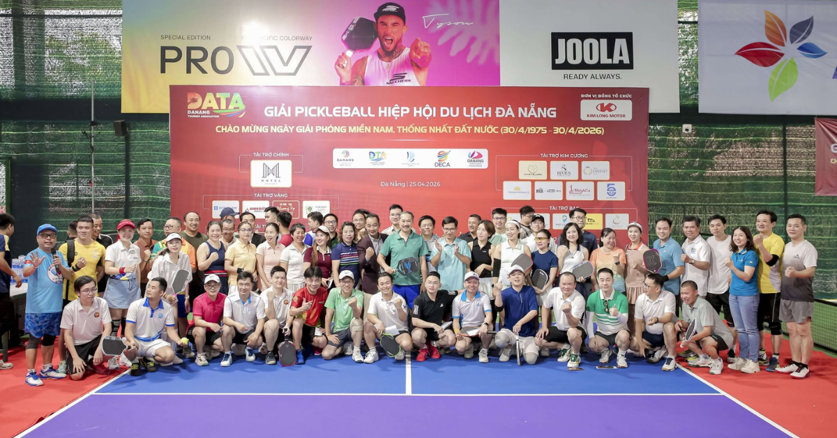 Dấu ấn đồng hành của Rivius tại Giải đấu Pickleball Hiệp Hội Du Lịch 2026 với vai trò Nhà tài trợ Kim Cương.